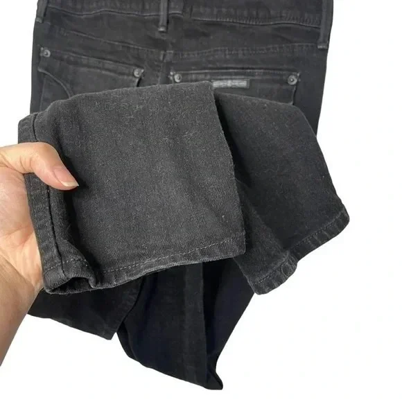 Hudson Collin Women's Black Super Stretch Skinny Jeans Size 26 Streetwear Edgy - Picture 7 of 11